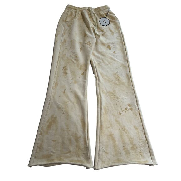 Alchemist tie dye Wide Leg Sweatpants in Cream
